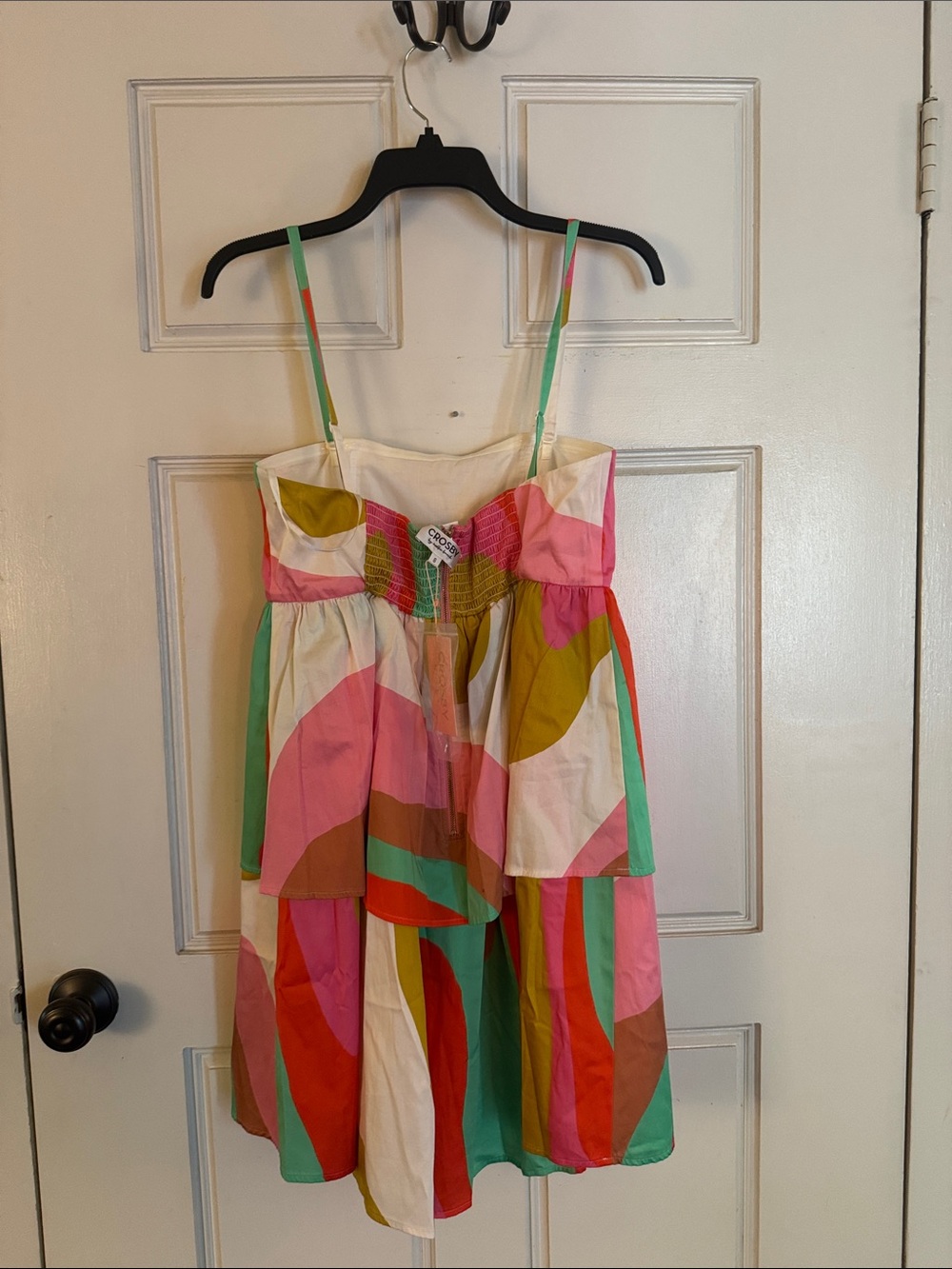 CROSBY by Mollie Burch Strapless Multicolor Tiered Sundress - Picture 2 of 7